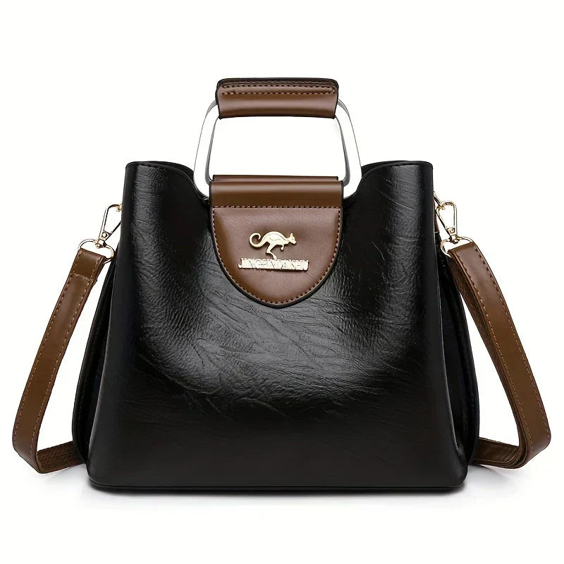 Isabella - Chic Vegan Leather Bucket Bag
