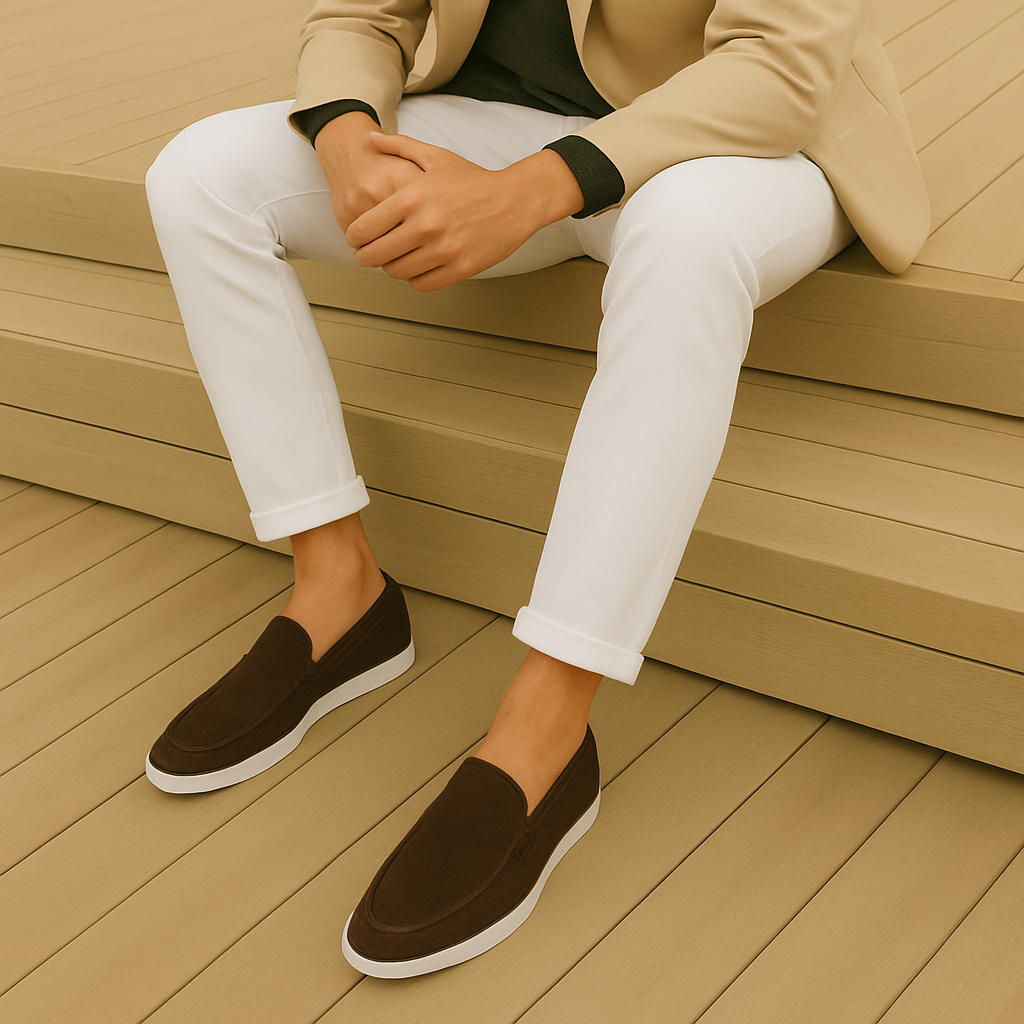 Mocassins élégants en daim