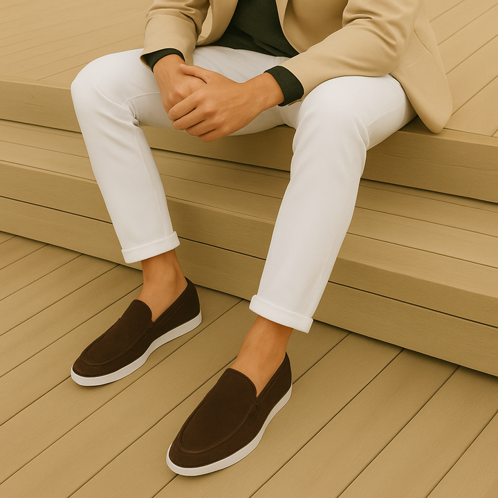 Mocassins élégants en daim