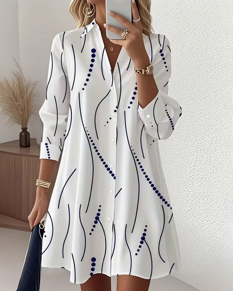 Elodie Wavy Collar Shirt