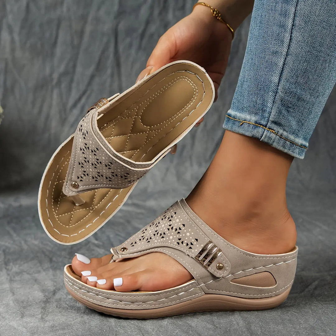 Élodie - Wedge toe sandals for women