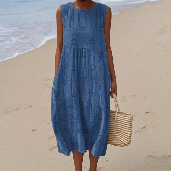 Sara | Patterned Midi Dress