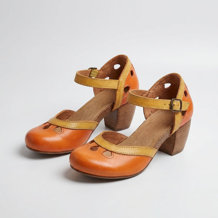 Laisy - Orthopedic sandals with a low heel