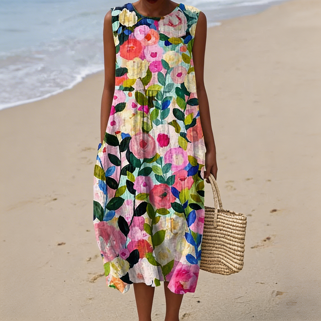 Ava | Floral Midi Dress