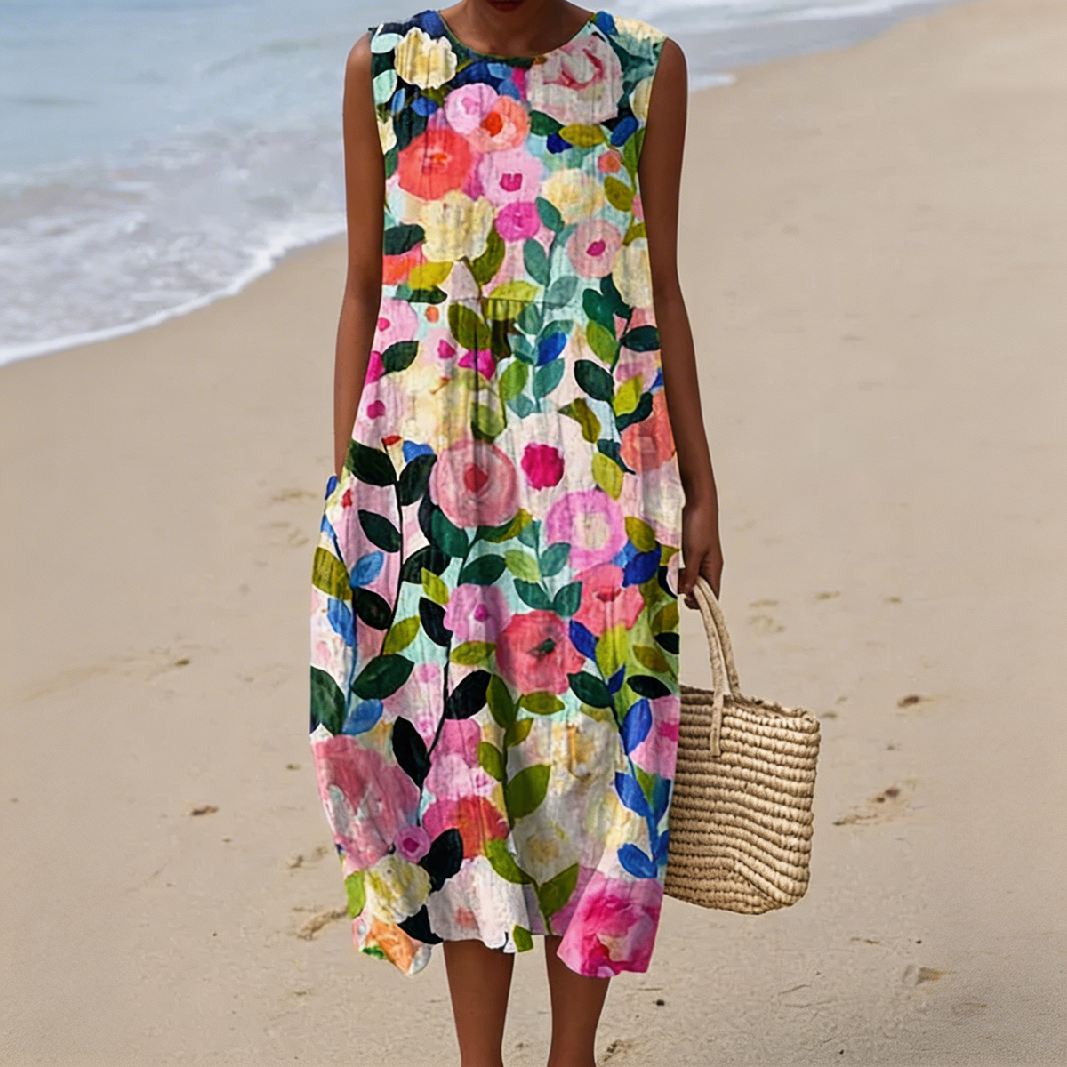 Ava | Floral Midi Dress