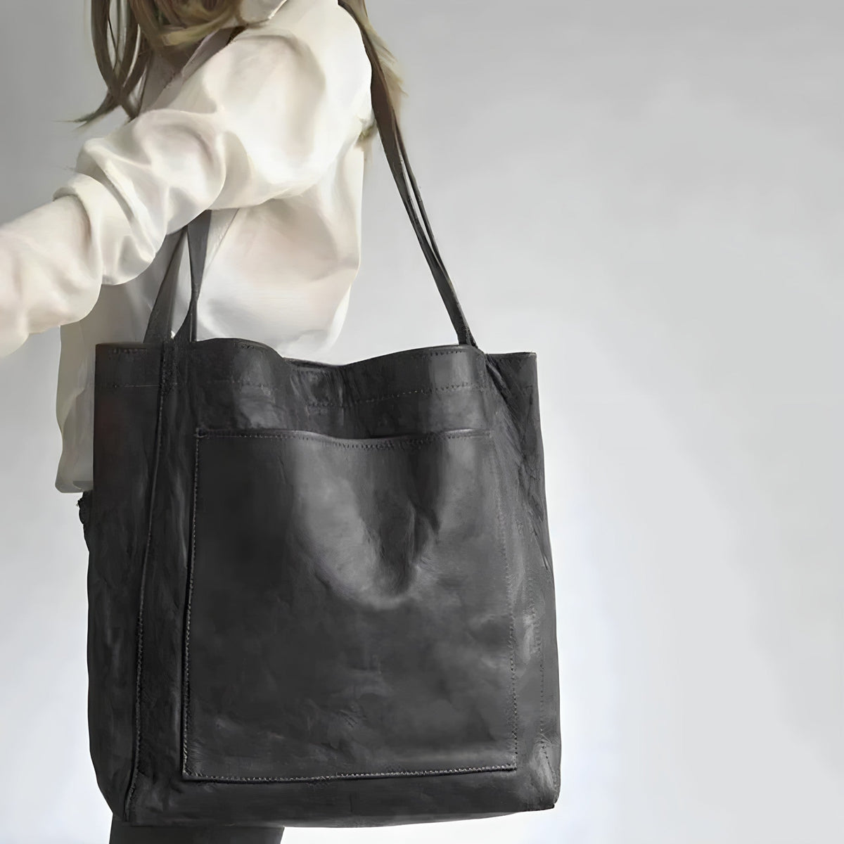 Carol - Modern Chic Vegan Leather Tote Bag