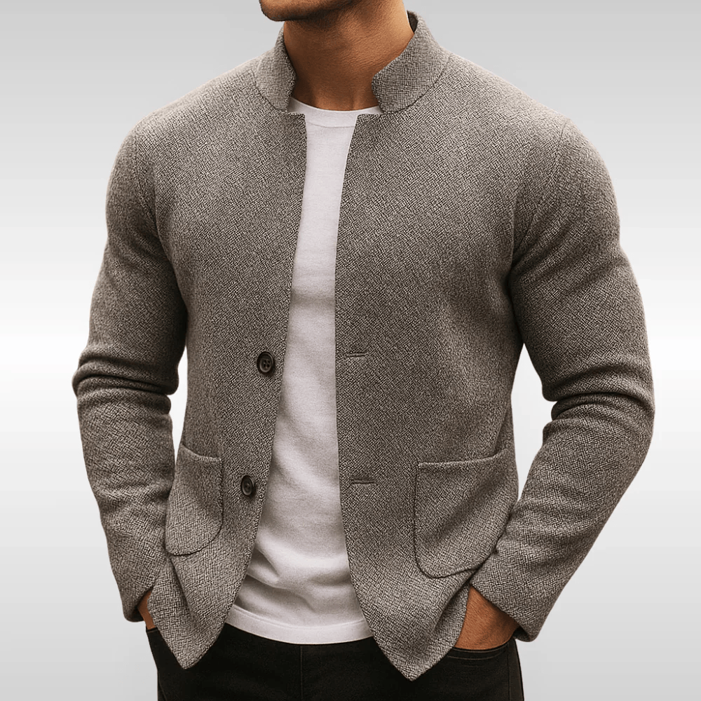 Gilet en maille texturée