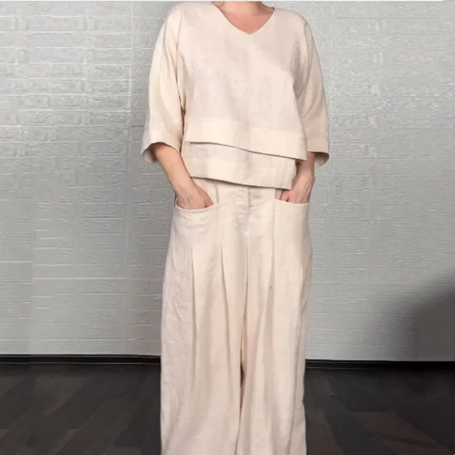 Isabel™ | Relaxed Linen-Look Two-Piece Set