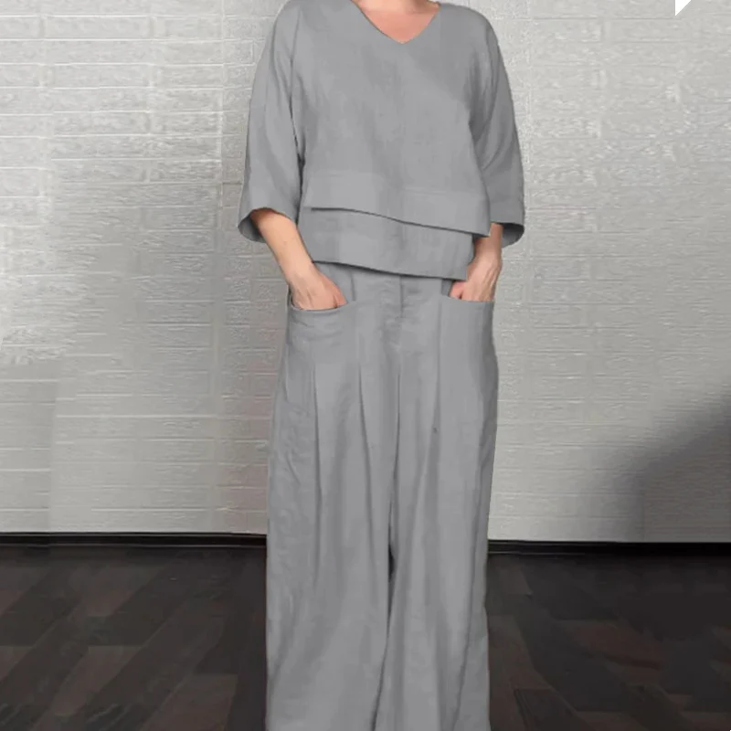 Isabel™ | Relaxed Linen-Look Two-Piece Set