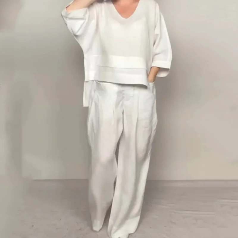 Isabel™ | Relaxed Linen-Look Two-Piece Set