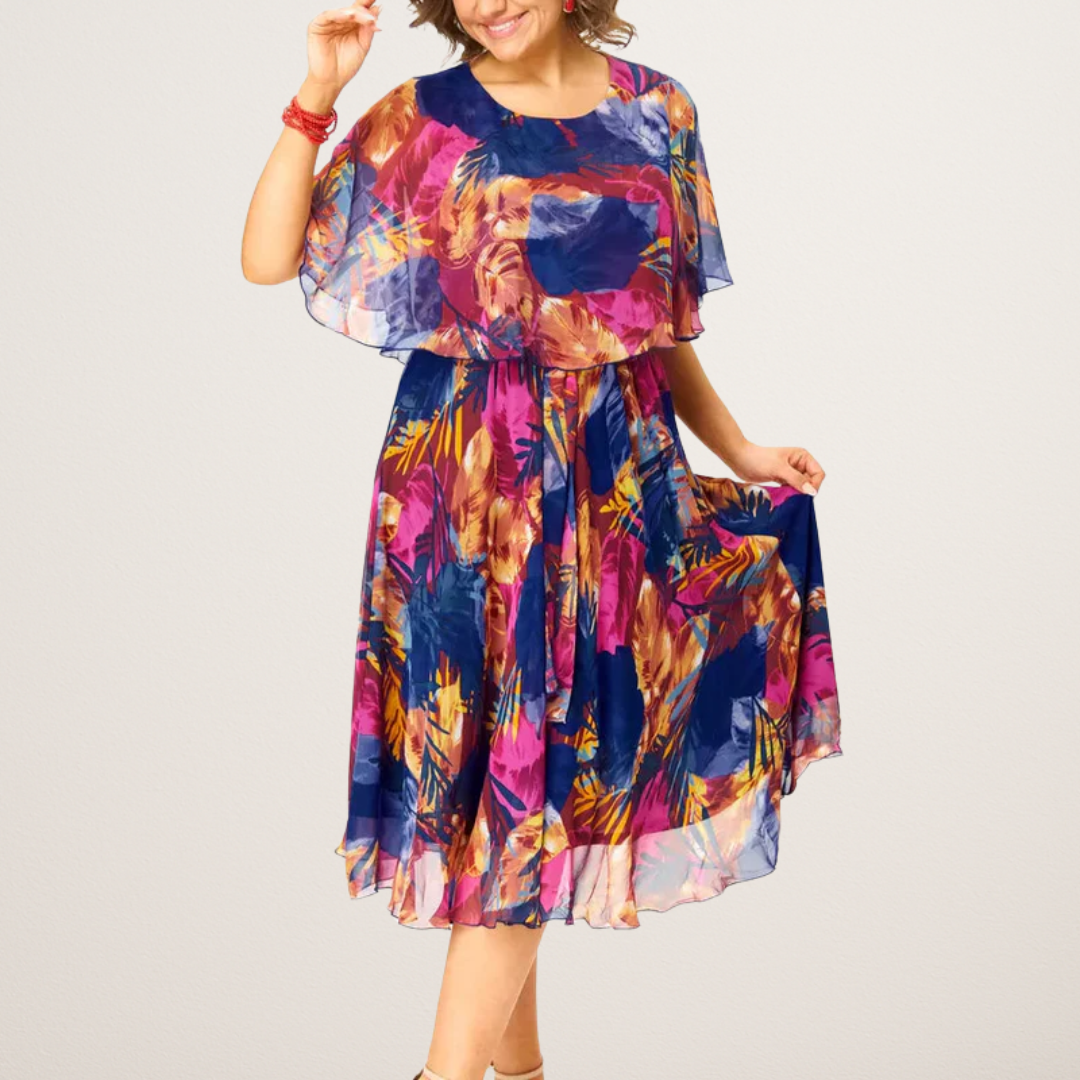 Barbara | Plus Size Chiffon Dress
