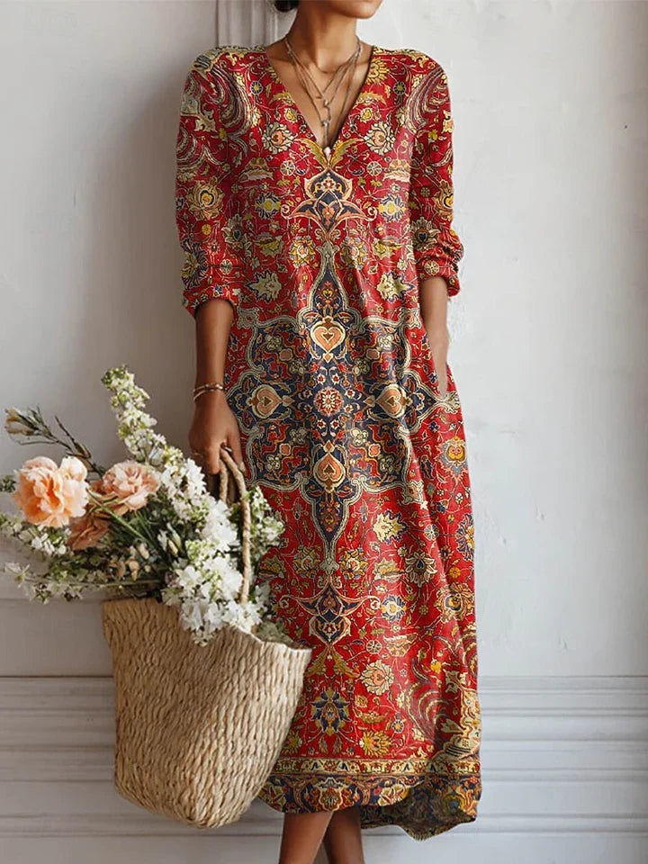 The Sienna Flow Midi Dress - Statement Collection