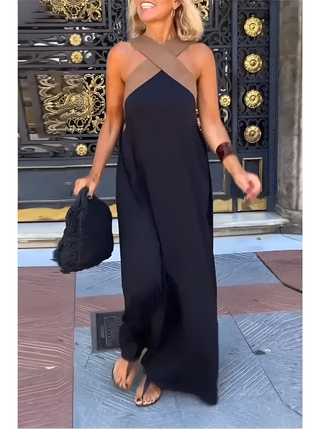 Delphine | Dress with Crossed Cut
