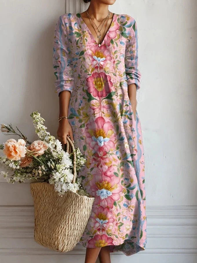 The Sienna Flow Midi Dress - Soft Collection