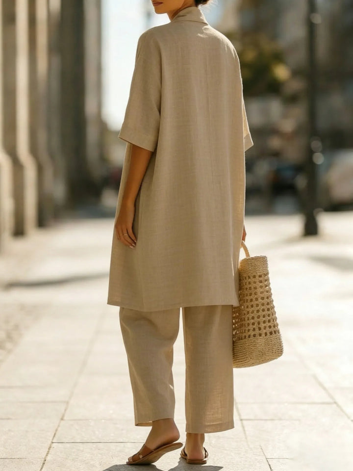 Minimalist, lightweight, breathable and elegant 3-piece set