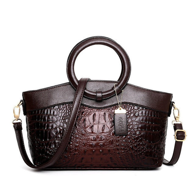 Frances - Classic Heritage Vegan Leather Shoulder Bag