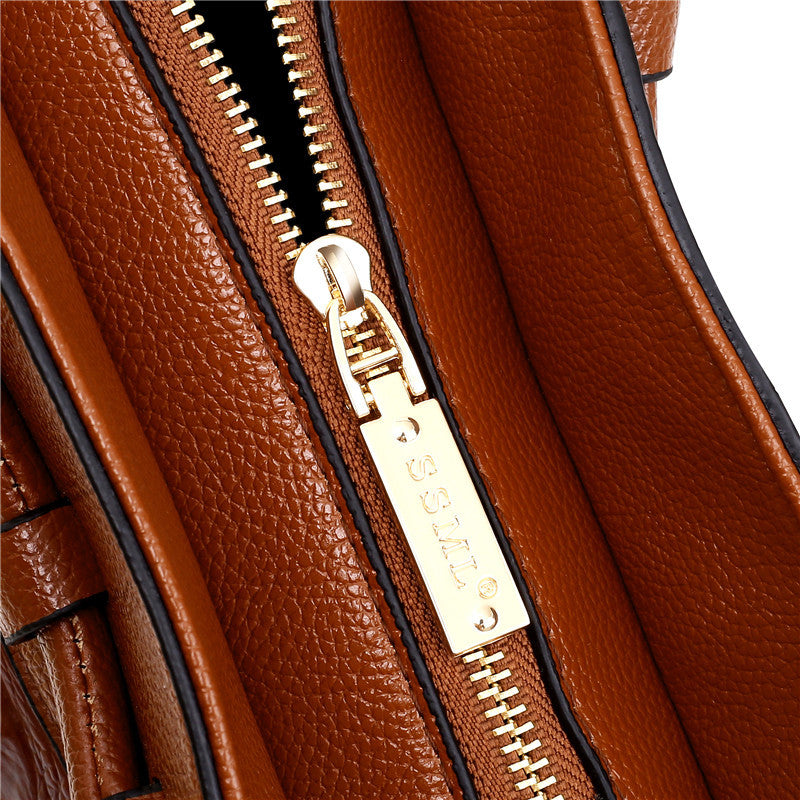 Frances - Classic Heritage Vegan Leather Shoulder Bag
