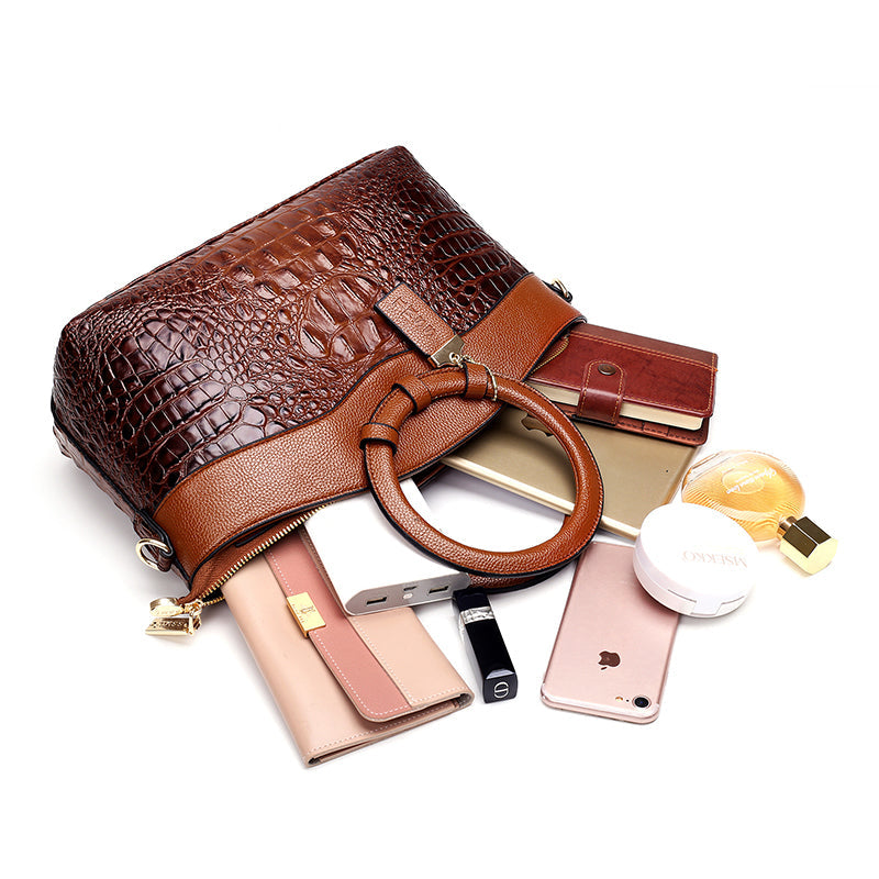 Frances - Classic Heritage Vegan Leather Shoulder Bag