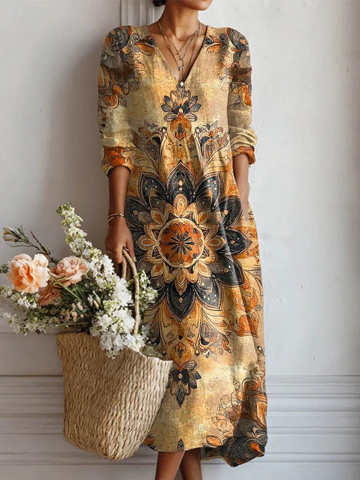 The Sienna Flow Midi Dress - Statement Collection