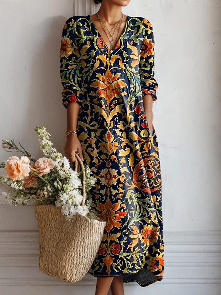 The Sienna Flow Midi Dress - Statement Collection
