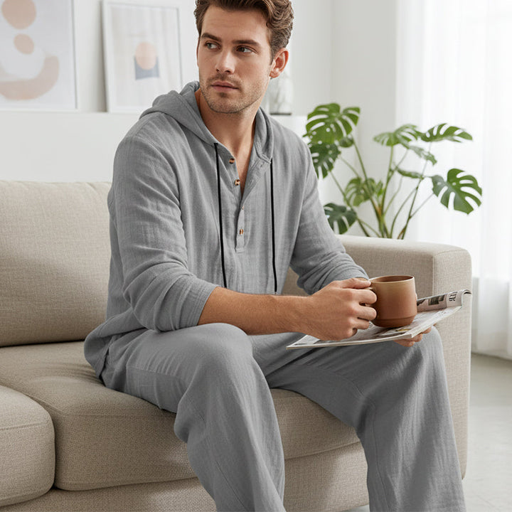 Ensemble 2 pièces : haut à capuche ample et pantalon