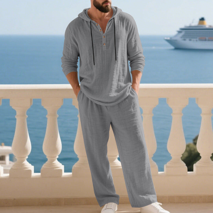 Ensemble 2 pièces : haut à capuche ample et pantalon