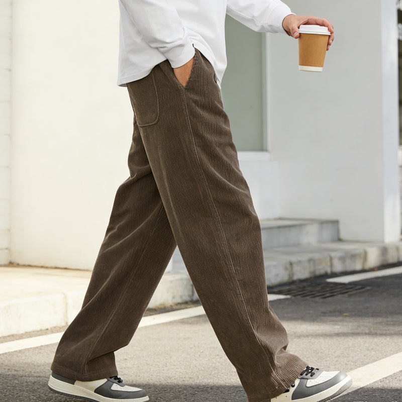 Pantalon ample à cordon et poches