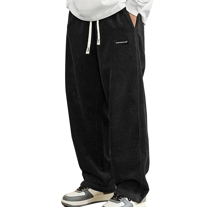 Pantalon ample à cordon et poches