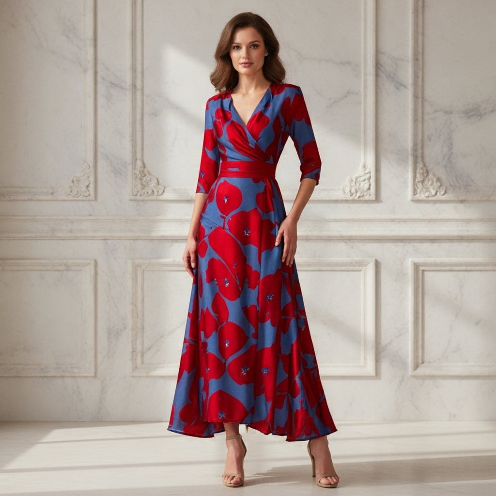 VIVIAN™ - STYLISH ELEGANT PRINT DRESS